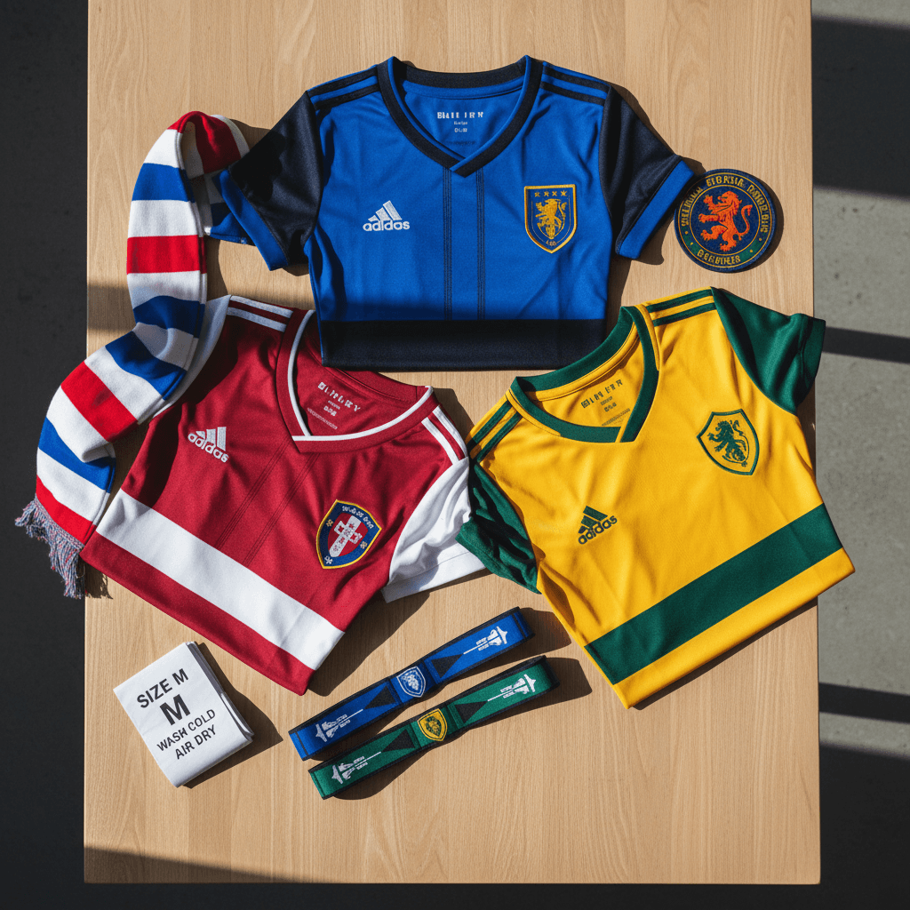 Diverse sports and apparel product selection